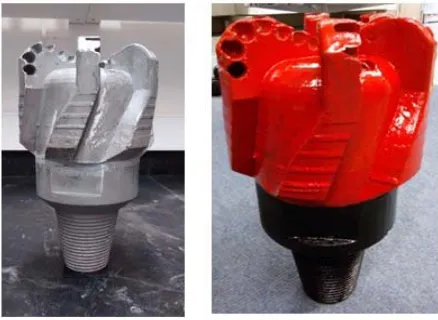 Figure 8. Investment casted PDC bit body  