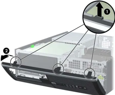 Figure 2-3  Removing the Front Bezel