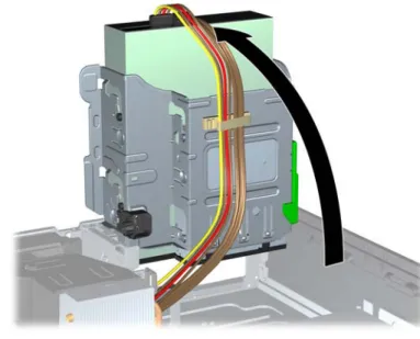 Figure 9  Rotating the Drive Cage Up