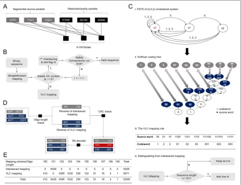 Fig. 2 The illustration of Repeat Accumulate (RA) coding strategies and the hybrid mapping