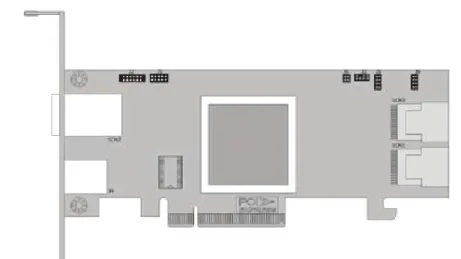 Figure 2-2, ARC-1680ix-8  Internal/External SAS RAID Controller