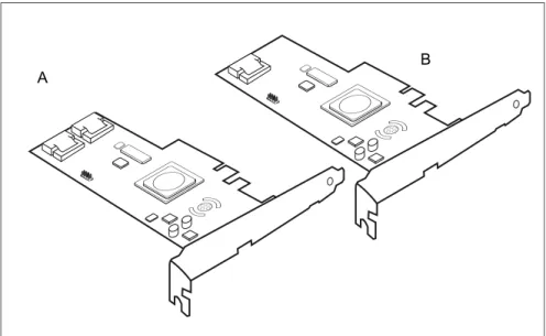 Figure 2: "RAID 0/1 SAS based on LSI MegaRAID" controllers 1068 (A) and 1064 (B)