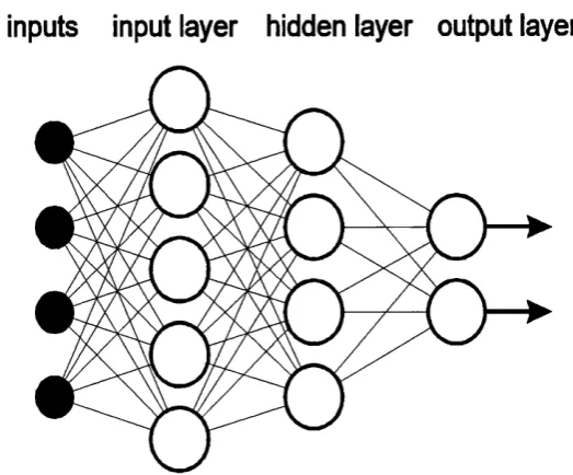 Figure 4: Typical structure of a three layer network.