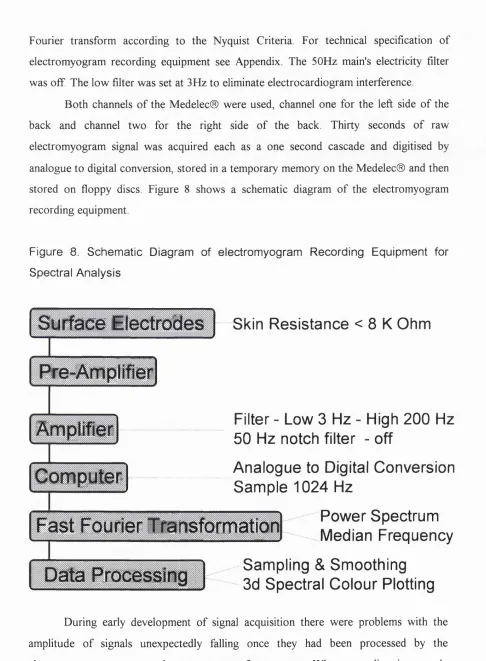 Figure 8. Schematic Diagram of electromyogram Recording Equipment for 