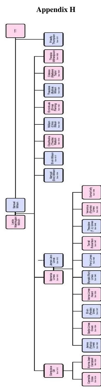 Figure 2.  A Wilson Family Tree 