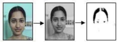 Figure 2: Image Conversion in Face localization phase 