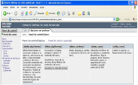 Figure 6: Basic control panel  