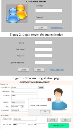 Figure 2: Login screen for authentication 