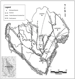 Fig. 1.  Tectonic Map of Dhaka region [25]  