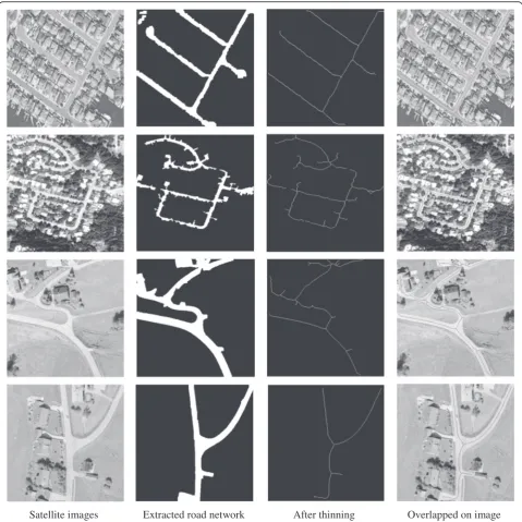 Figure 7 Results of proposed algorithm for various satellite images.