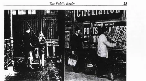 Figure 1.3. Human interaction and the dissem ination o f information in the public realm (Sources:Dowty, 1989; Thompson)