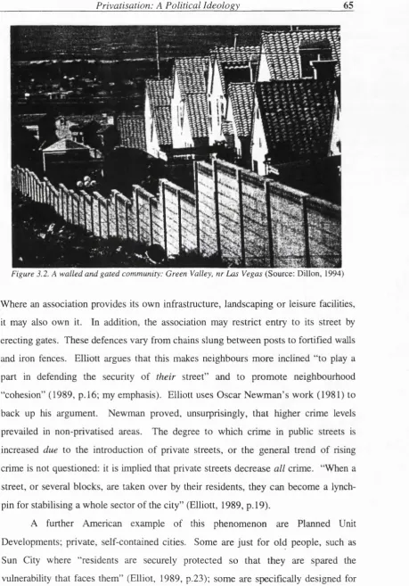 Figure 3.2. A walled and gated community: Green Valley, nr Las Vegas (Source: Dillon, 1994)