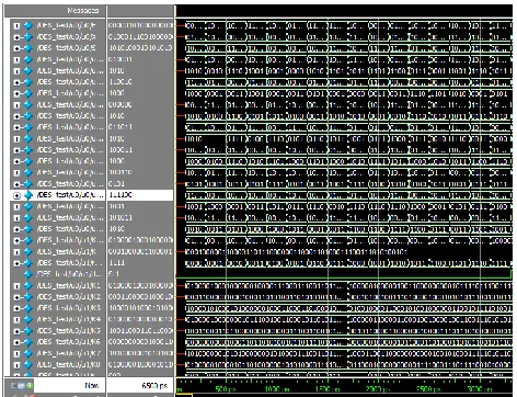Fig. 13: DES Simulation Summary (using Xilinx)  