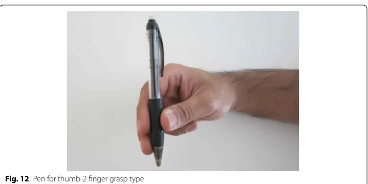 Fig. 12 Pen for thumb-2 finger grasp type