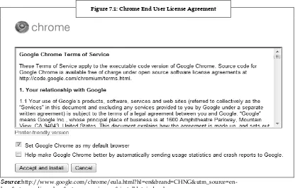 Figure 7.1: Chrome End User License Agreement 