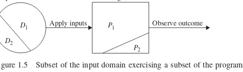 Figure 1.6Different activities in program testing.