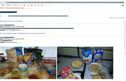 Figure 2.2 Interoffice Email Correspondence  