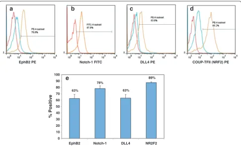 Figure 4 FACS analysis of ESC-EC indicate that these cells express both arterial and venous endothelial markers