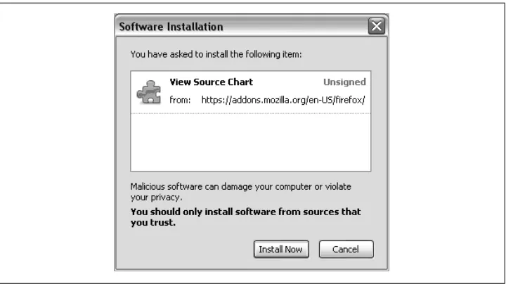 Figure 2-1. Approving the View Source Chart extension