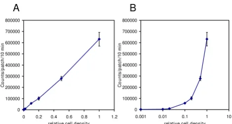 Figure 5Effect of cell density on LUC luminescence intensityEffect of cell density on LUC luminescence intensity