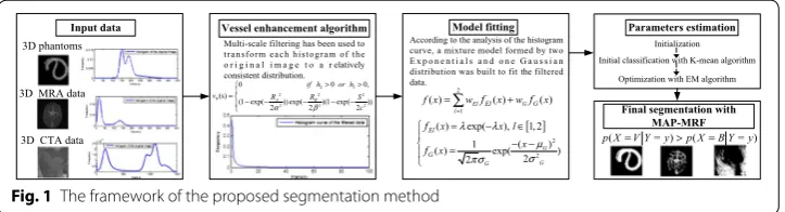 Fig. 1 The framework of the proposed segmentation method