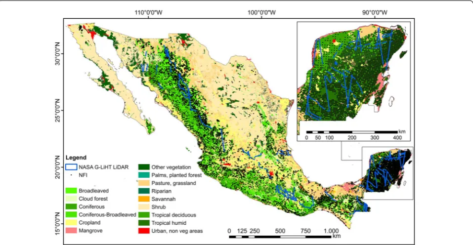 Fig. 1 Land use and vegetation map of Mexico from the Mexican National Institute for Statistics and Geography (INEGI) Series IV [61]