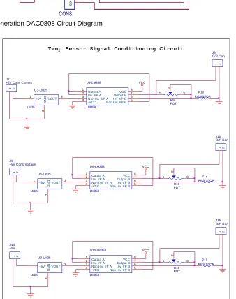 Figure 4: Wave Form Generation DAC0808 Circuit Diagram  