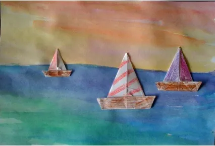 Figure 3.2. Teacher Example of Winslow Homer Seascape Artwork.  