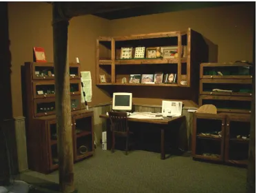 Figure 14.  Display of an archaeologist’s “office.” 
