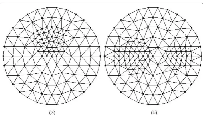 Figure 4 Model of prior image. (a) The prior image corresponds to Figure 2(a), and (b) the prior imagecorresponds to Figure 2(b).