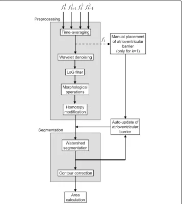 Figure 1 Block diagram of the proposed algorithmprocessing modules: preprocessing and segmentation