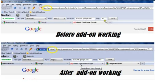 Fig. 5 Before and After add-on working.