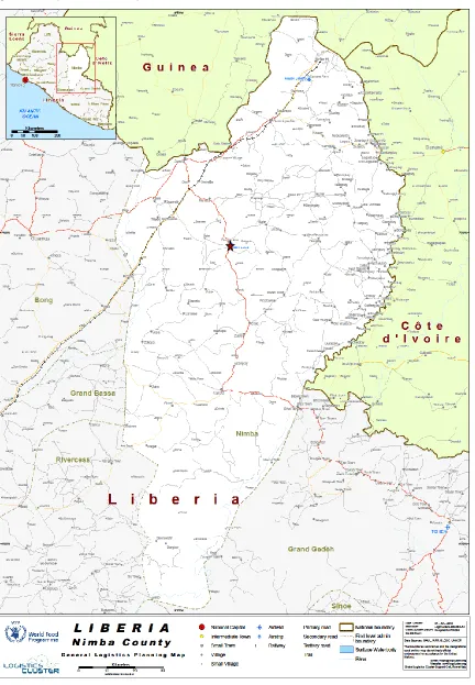 Figure 2-1. Map of Nimba County 