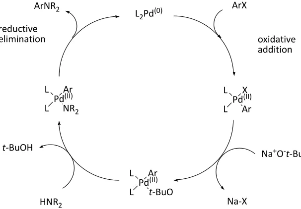 Figure 3-1.  The catalytic palladium cycle. 
