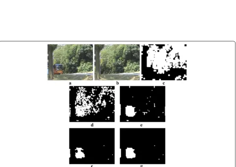 Figure 8 The RBI images at different values of the learning rate 2. (a) The first input image, (b) the 1,386th input image, (c) the 1,386thRBII with the α = 0.001, and (d) the 1,386th RBII with the α = 0.01.