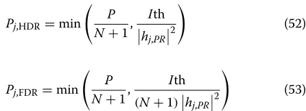 Figure 9rate for the three-hop secondary network of CogFDR sys- shows the maximum instantaneous end-to-endtem under EPA/OPA schemes