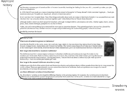 Figure 3.1 Two queries refer to different contents of one Web page 