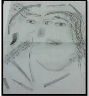 Figure 4  Rosa's Picassoesque text 