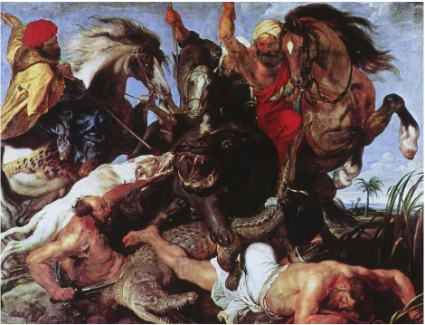 Figure 3:  Peter Paul Rubens, Hippopotamus and Crocodile Hunt, 1615 Source: ArtStor 