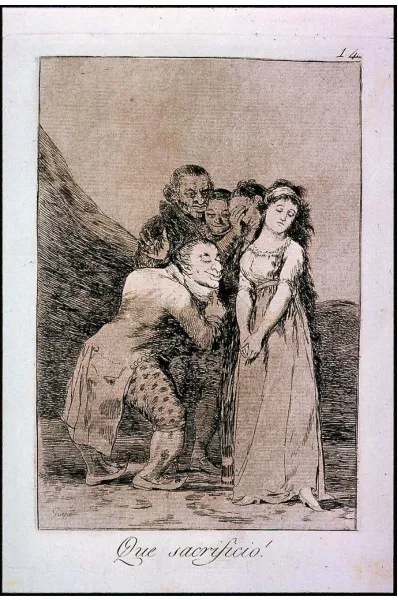 Figure 6:  Francisco Goya, What a sacrifice!, 1799 