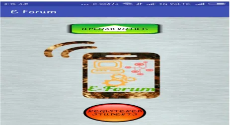 Figure 1(e).  Upload notice page for E-forum Application 