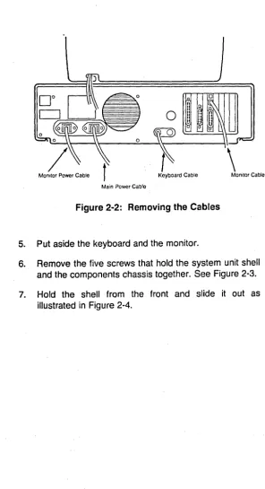 Figure 2-2: Removing the Cables 