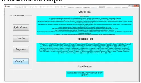 Figure 3. Loaded Dataset and Loading Test File 