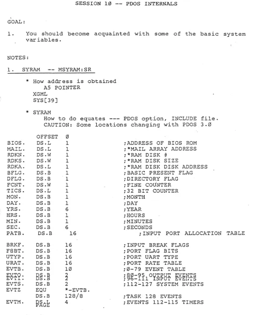 6 iSECONDS 16 iINPUT PORT ALLOCATION TABLE 