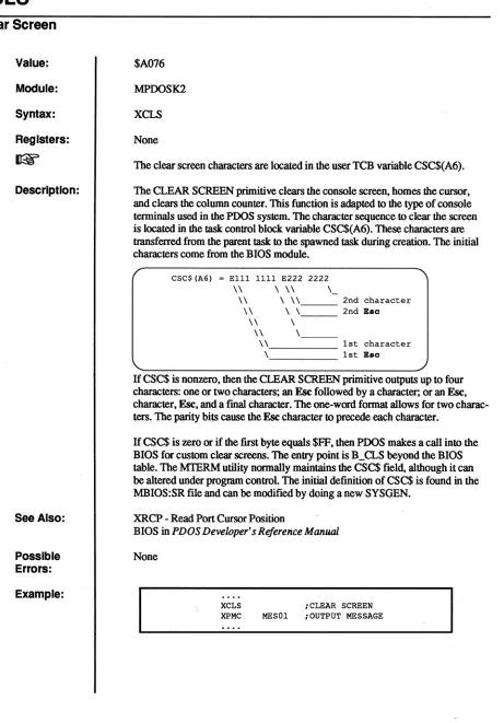 table. The MIERM utility normally maintains the CSC$ be altered under MBIOS:SR file and field, although it can program control The initial definition of CSC$ is found in the Can be modified by doing a new SYSGEN