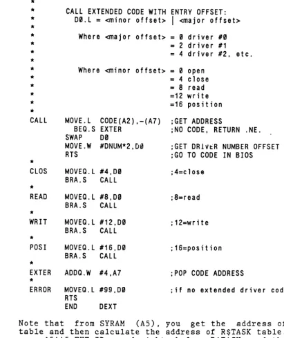table and XCODE' your then calculate $5AA5 EXT ID right before 