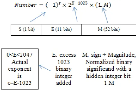 Figure 7. Double precision representation 