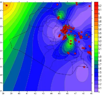 Figure 7:  one year depth contour. 