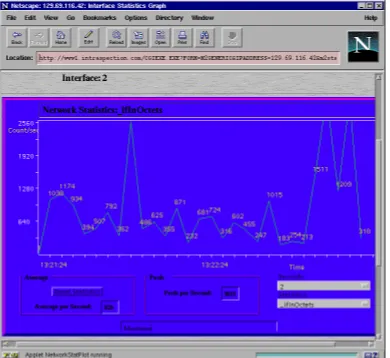 Figure 1.4: Network management with Intraspection: Counter Graphing in Java