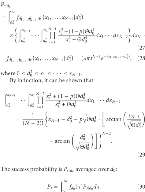 Figure 8: For α = 4 and Θ = 10, E[g] versus p for random networkwith N = 144. The analytic result from (27) and (30) is displayedby solid line; the simulation result over 10000 runs by + mark.